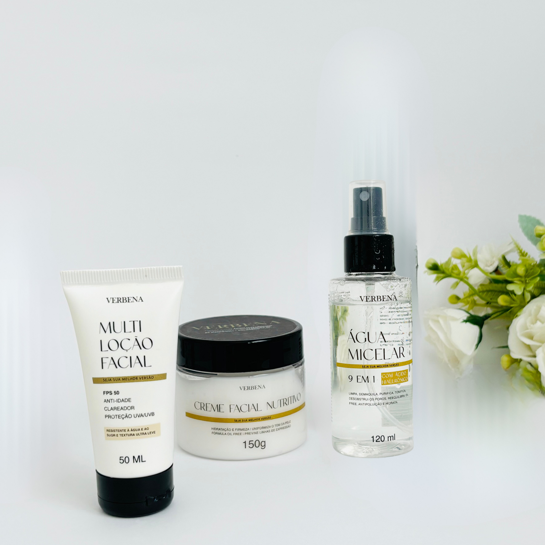 KIT ESSENCIAL  – Limpeza, Hidratação e Proteção em Um Só Lugar